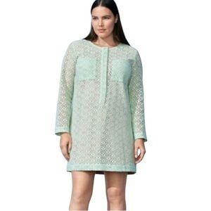 Victoria Beckham Mint Green Lace Dress